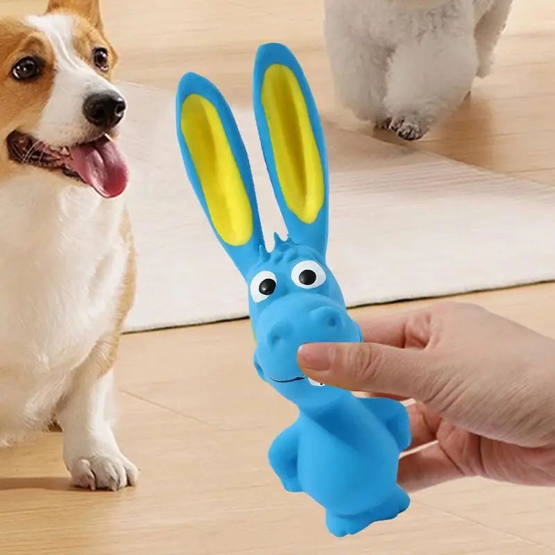 Pet Latex Toys Hippo Squeaky