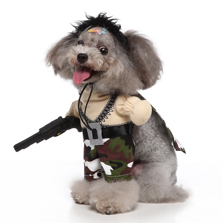 Standing dog costume