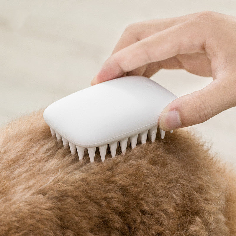 Silicone hair comb pet