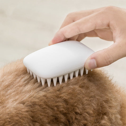 Silicone hair comb pet