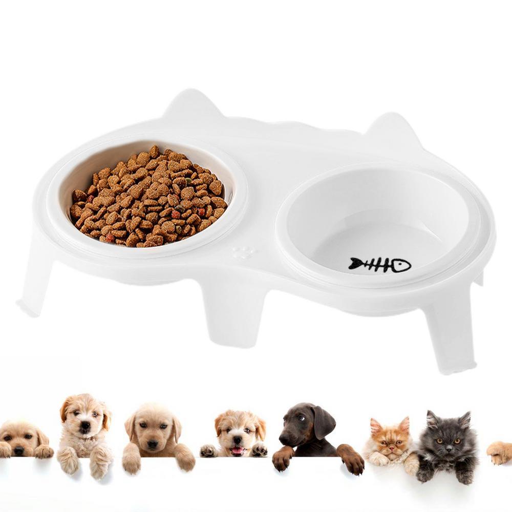Cat Food And Water Bowl Set