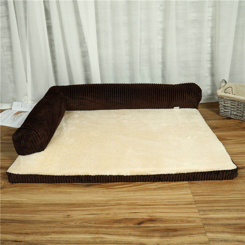 Corner dog bed