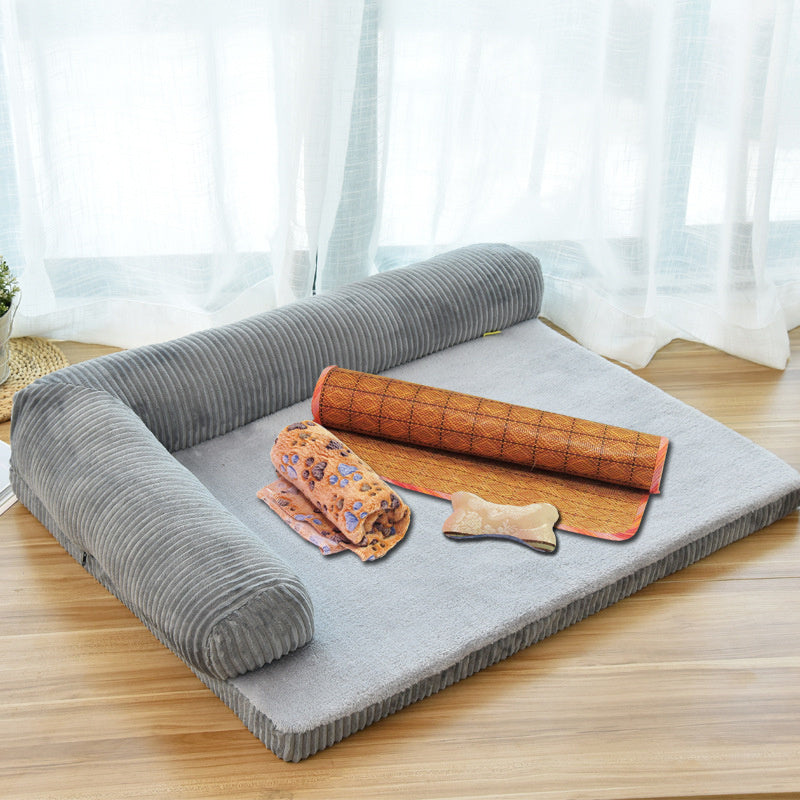 Corner dog bed