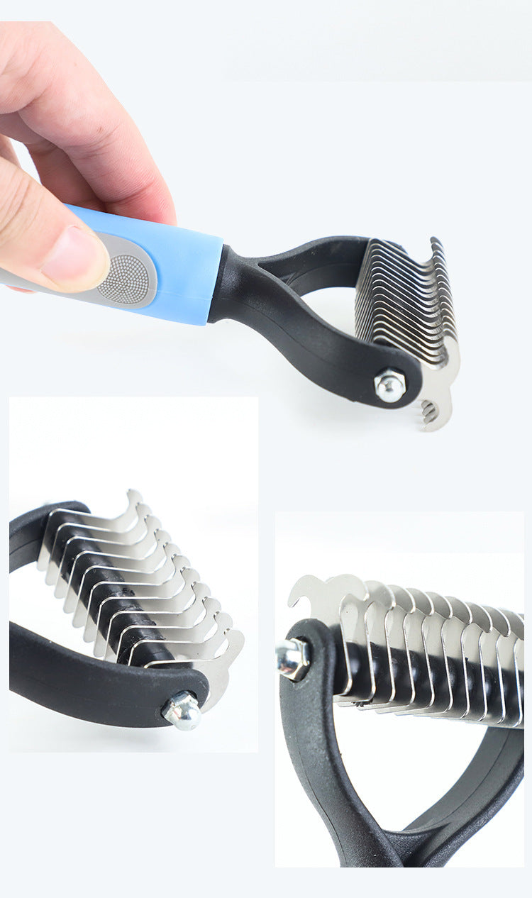 Stainless Double-sided Pet Brush Hair