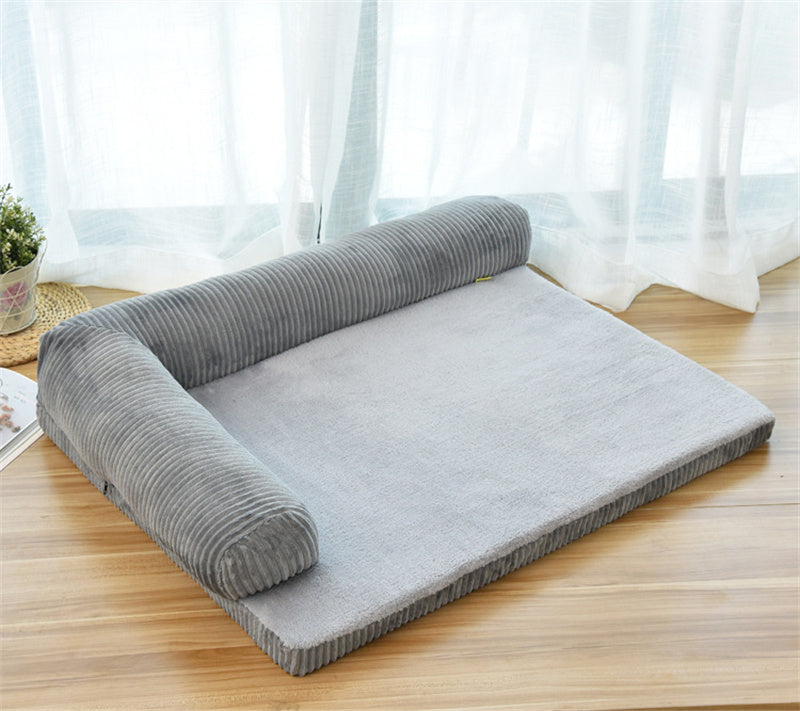 Corner dog bed