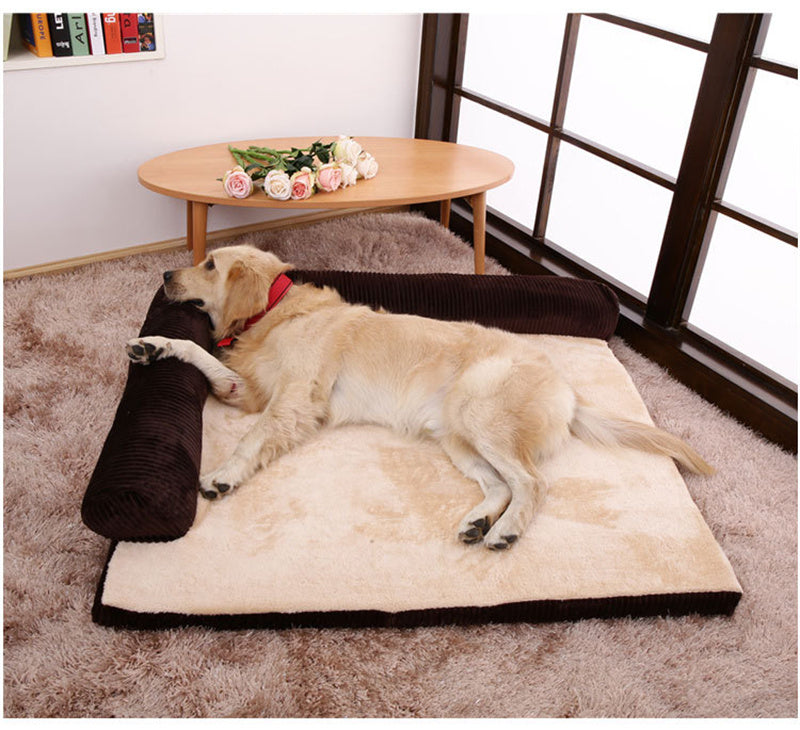 Corner dog bed