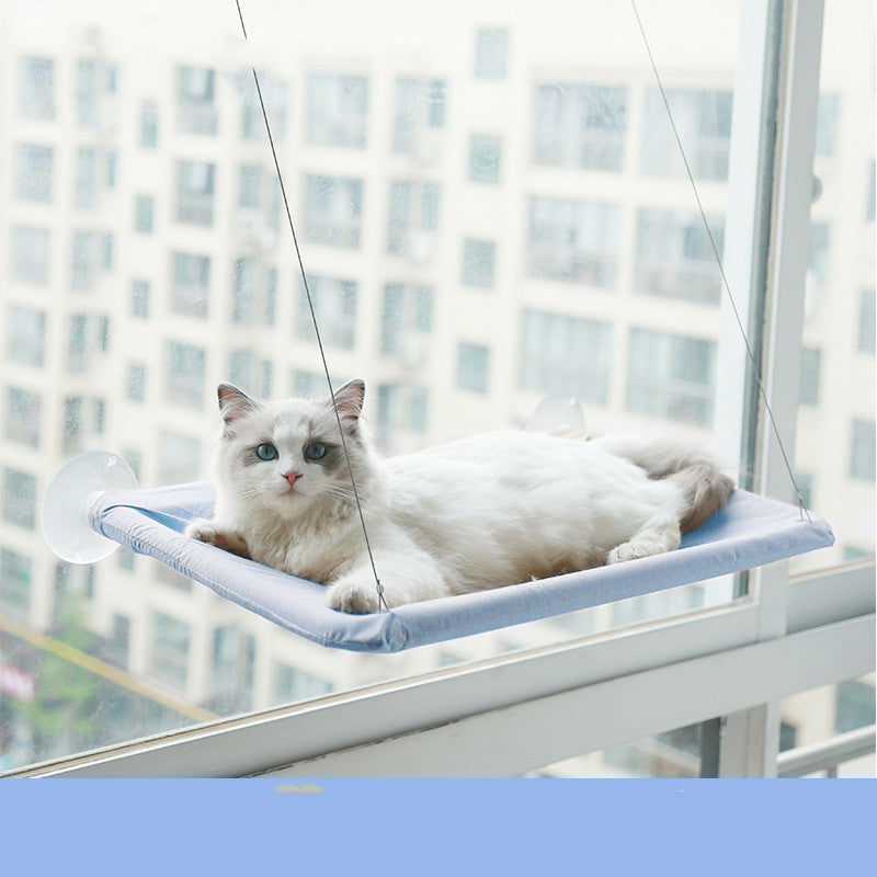 Hanging window hammock for cats