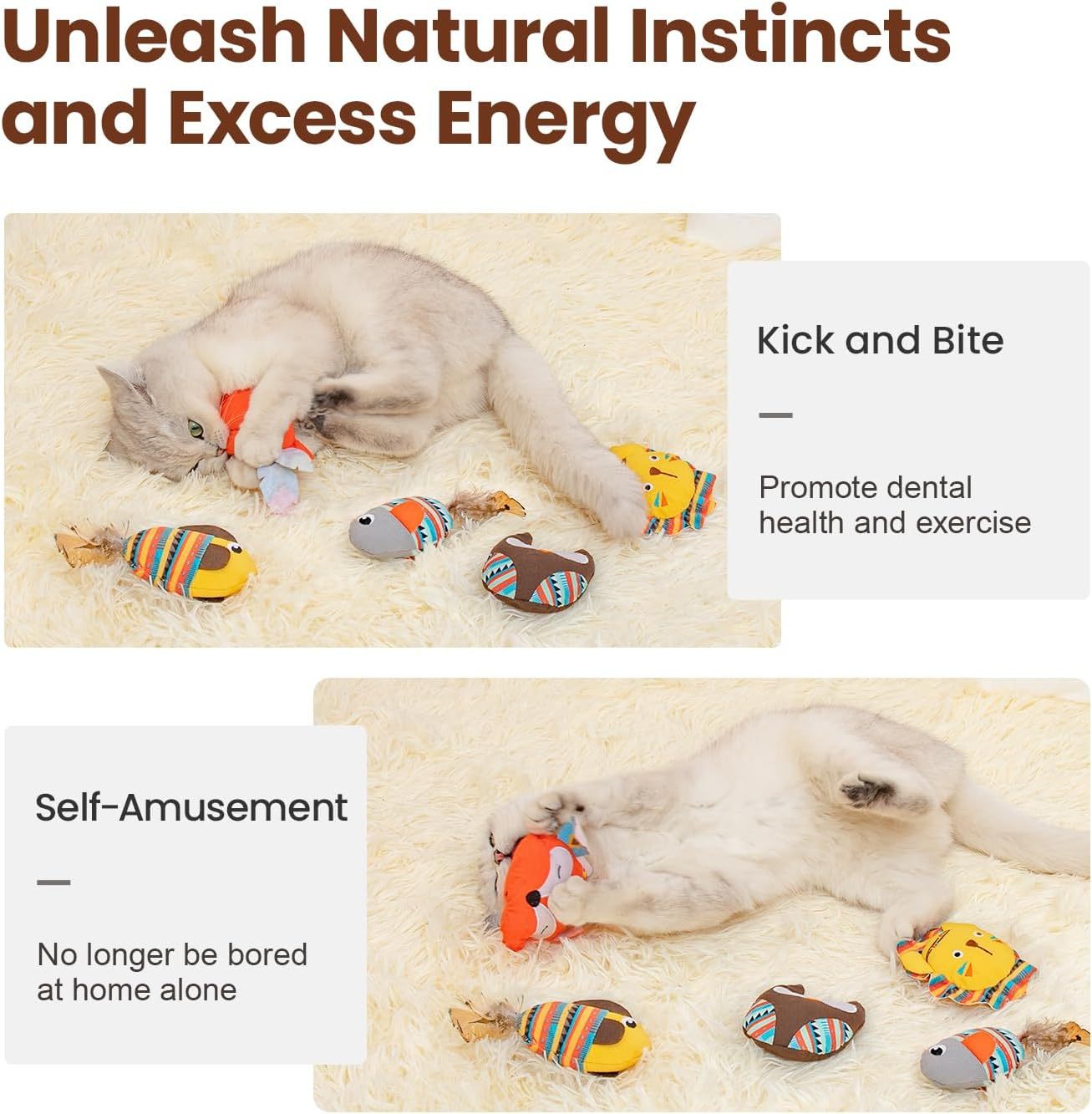 Cat Toys Jungle Animals