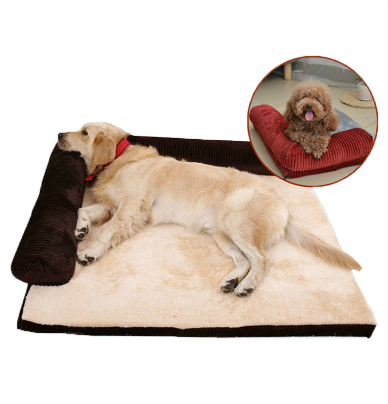Corner dog bed