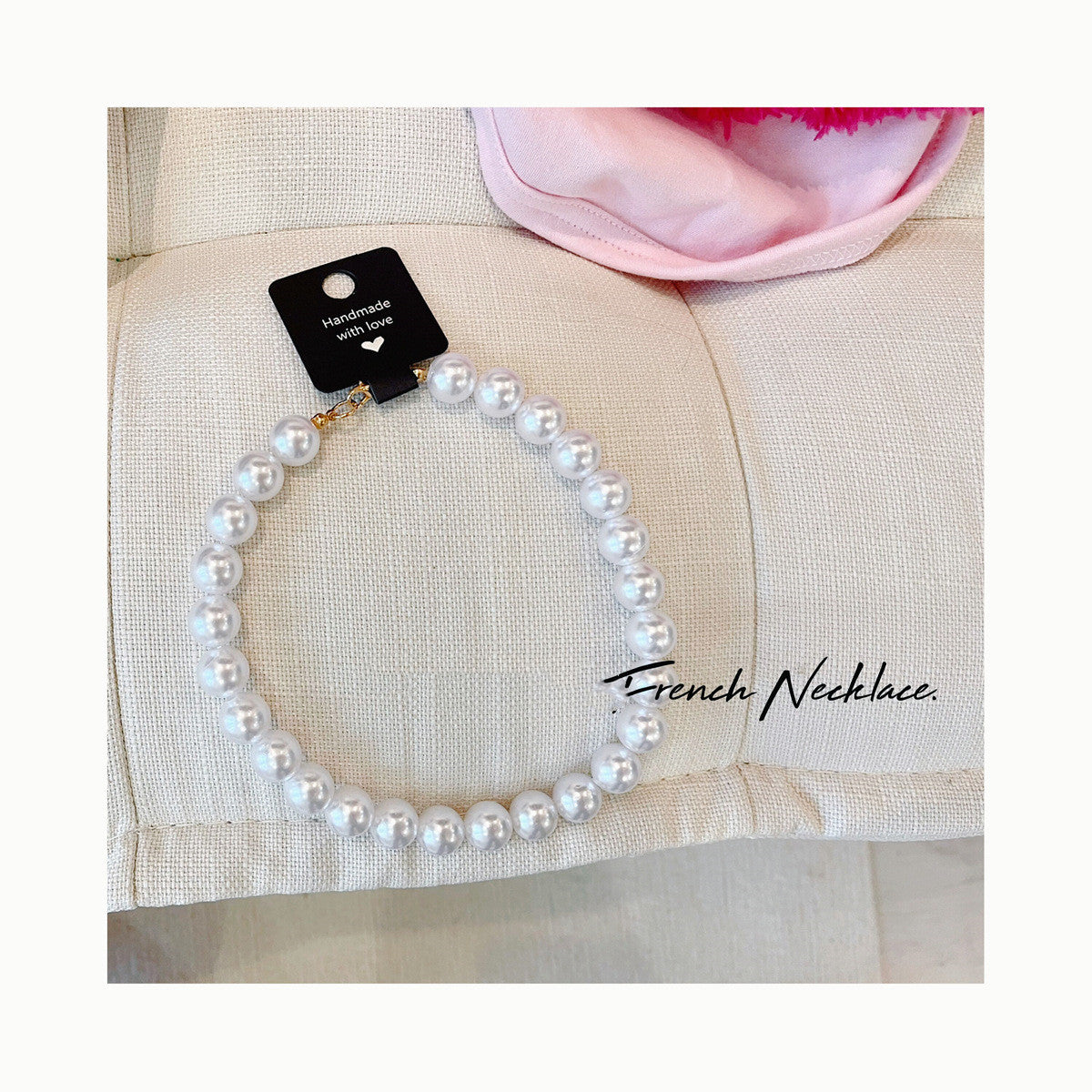 Dogs And Cats Pearl Necklace