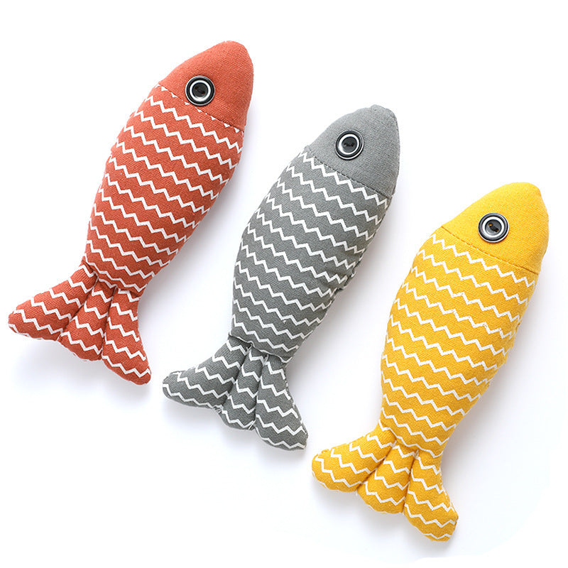 3 Pcs Catnip Toys Fish