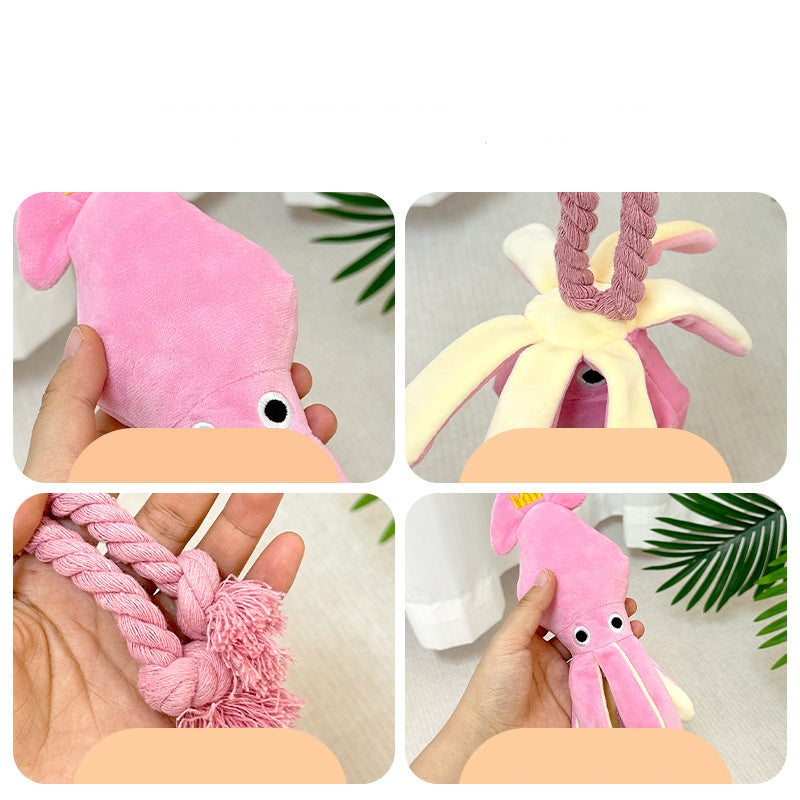 Cute Squid Small Dog Toy