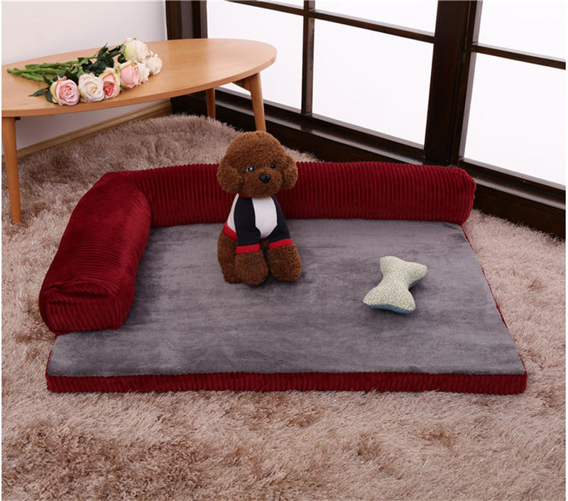 Corner dog bed