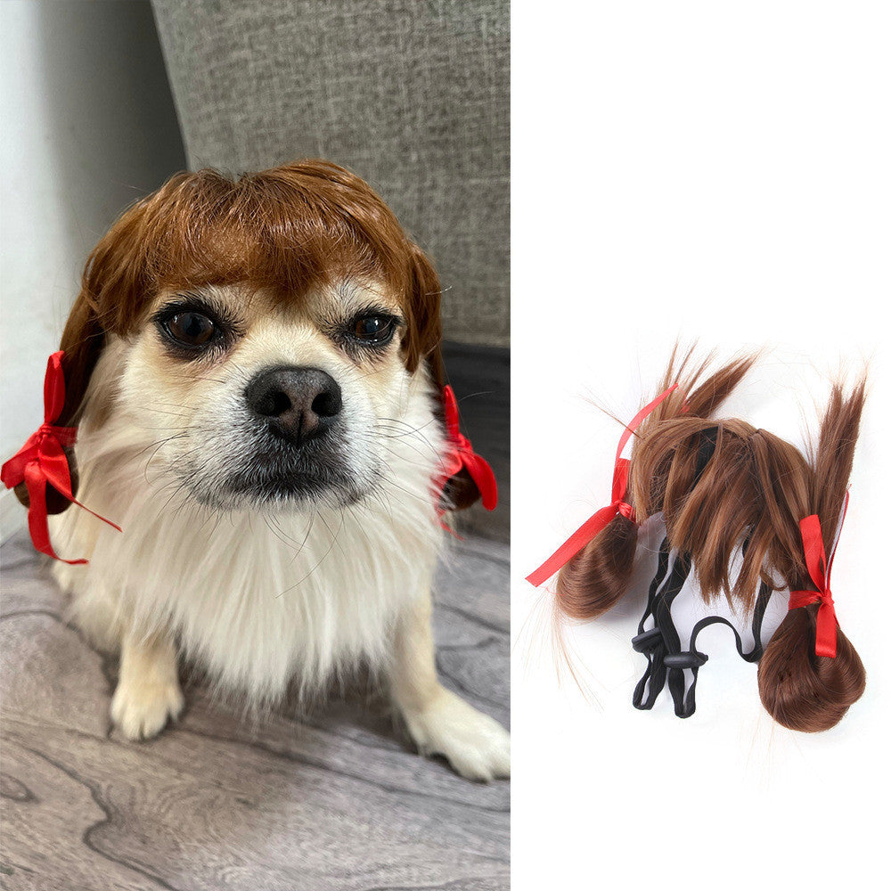 Halloween Wig Pet Accessories