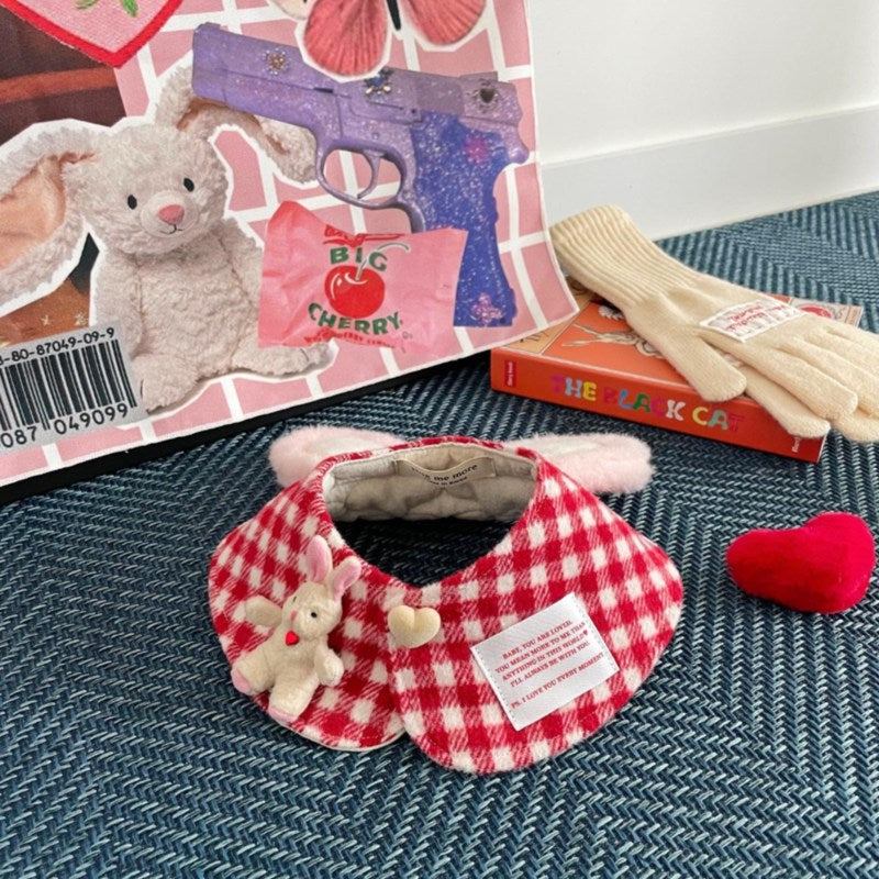 Plaid Rabbit Cape Cloak Dogs And Cats