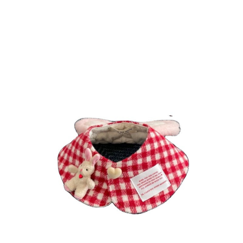 Plaid Rabbit Cape Cloak Dogs And Cats