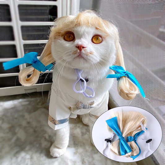 Halloween Wig Pet Accessories