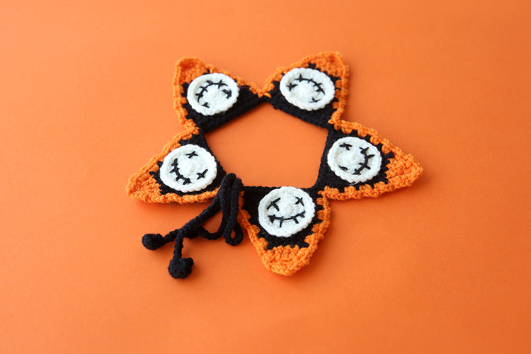 Dogs And Cats Triangle Wool Scarf