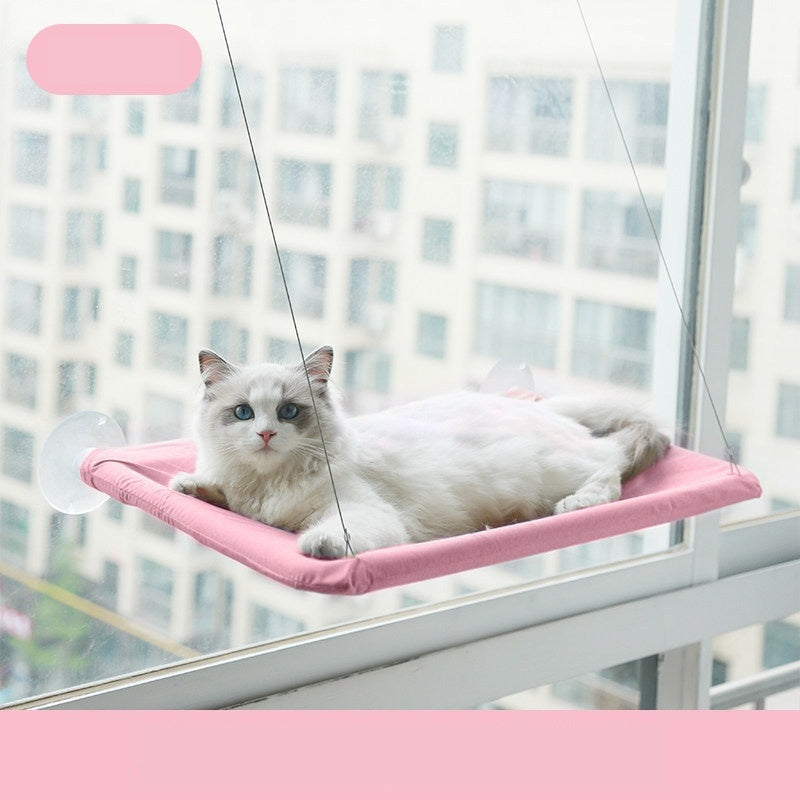 Hanging window hammock for cats
