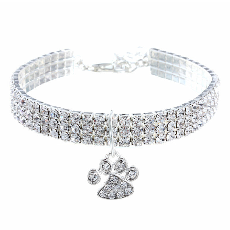 Diamond collar for cats and dogs