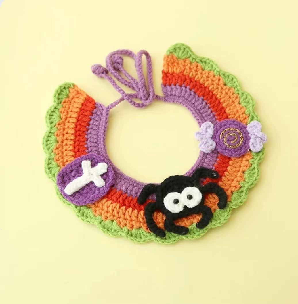 Dogs And Cats Triangle Wool Scarf