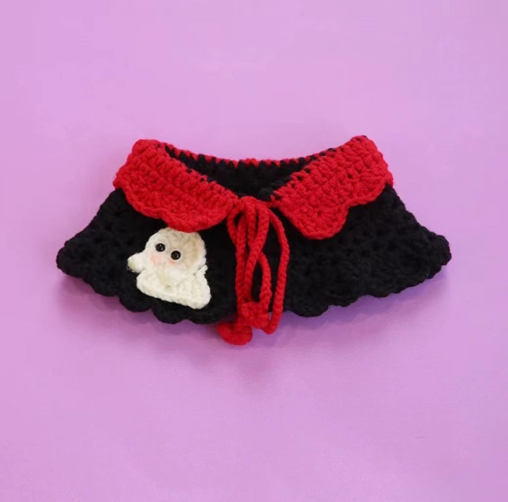 Dogs And Cats Triangle Wool Scarf